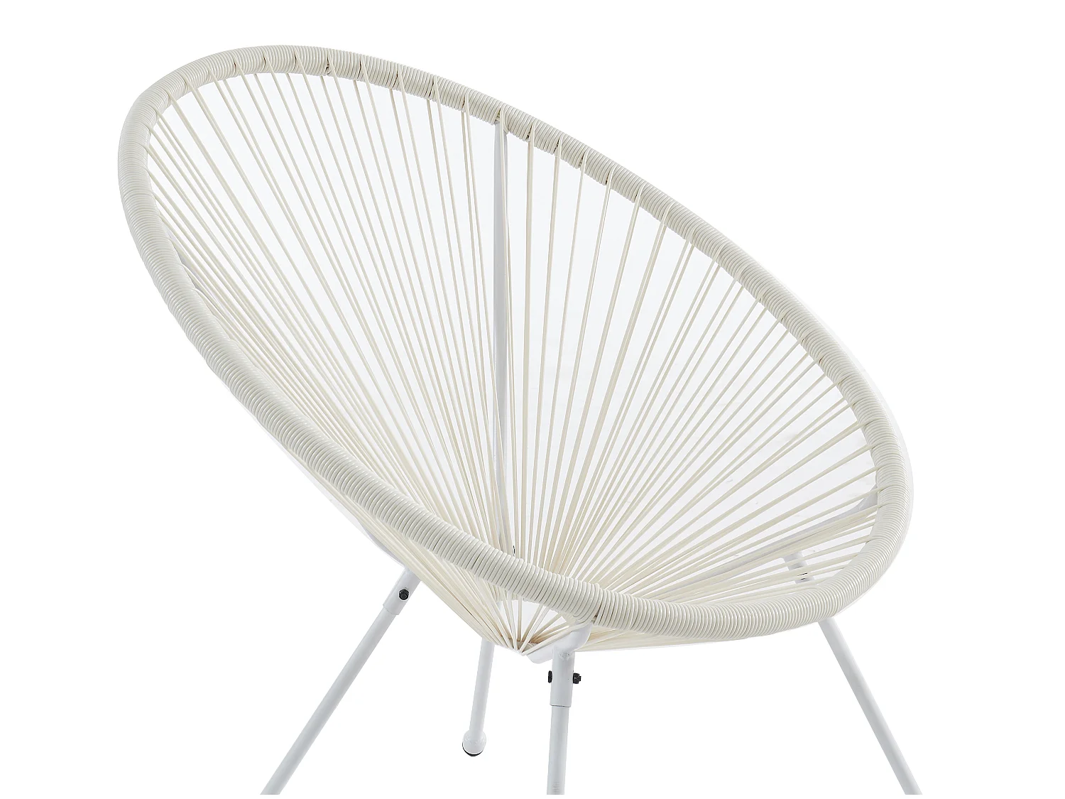 Poltrona da giardino in Resina intrecciata Bianco - Lotto di 2 - ALIOS II