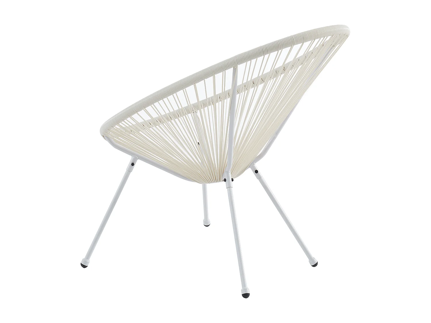 Poltrona da giardino in Resina intrecciata Bianco - Lotto di 2 - ALIOS II