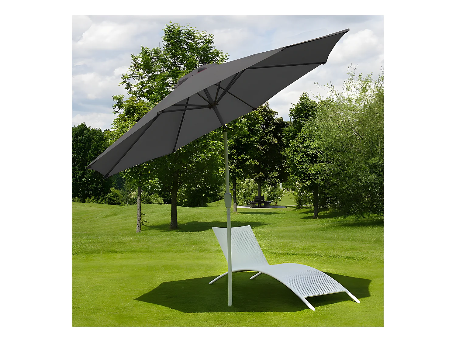 Parasol de jardin Ø aluminium 300 x 300 x 242 cm 04_0003885
