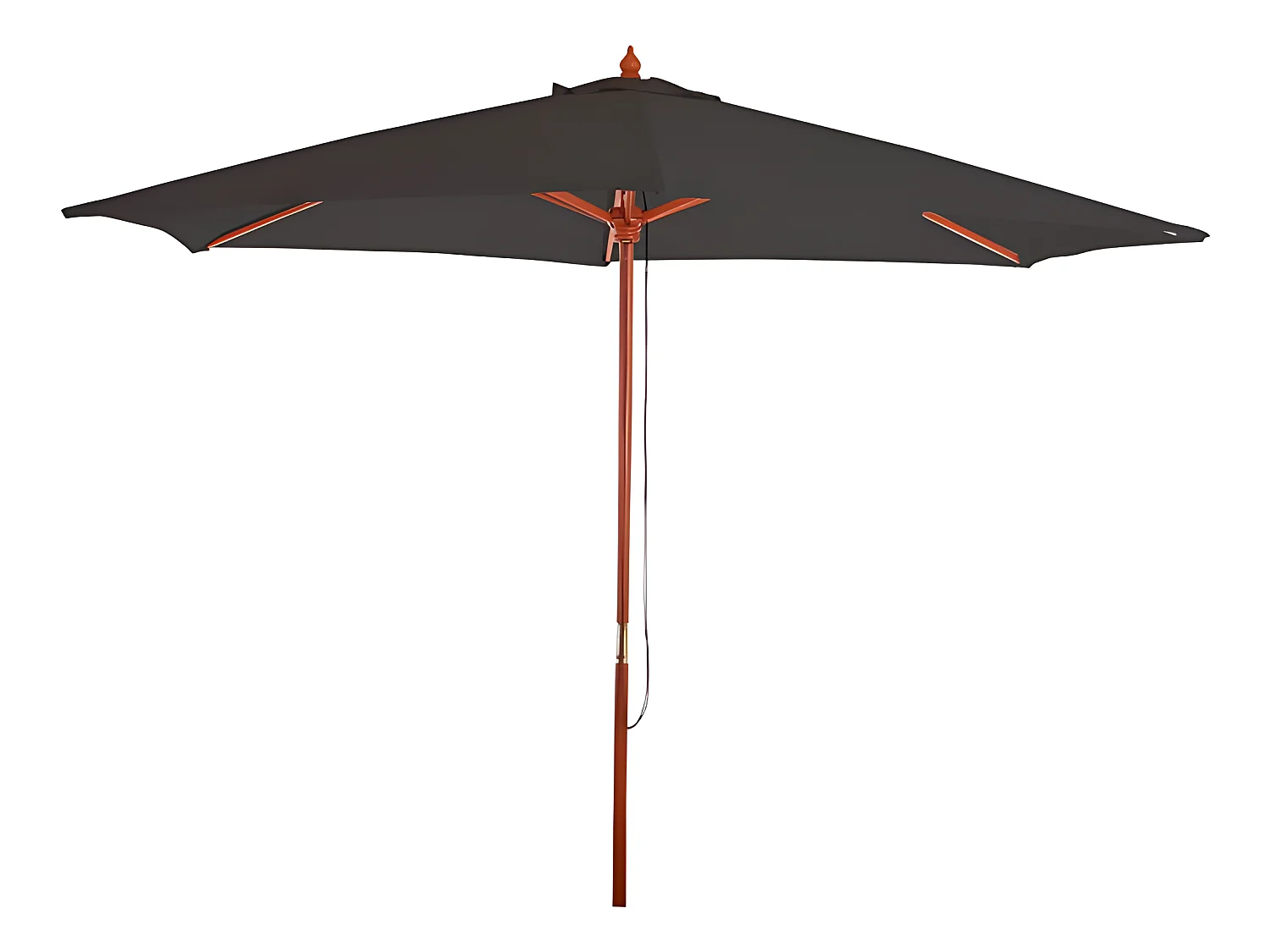 Parasol de jardin Ø bois marron 300 x 300 x 258 cm 04_0003813