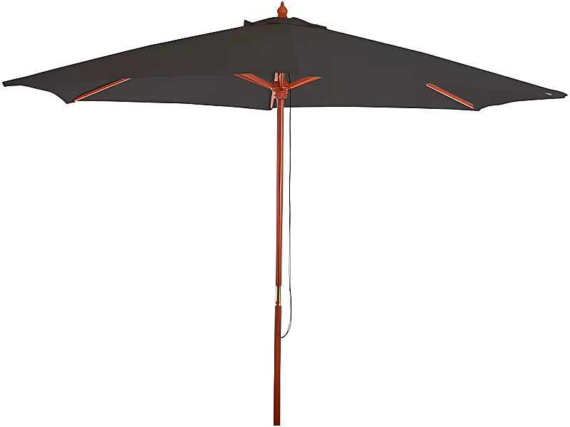 Parasol de jardin Ø bois marron 300 x 300 x 258 cm 04_0003813