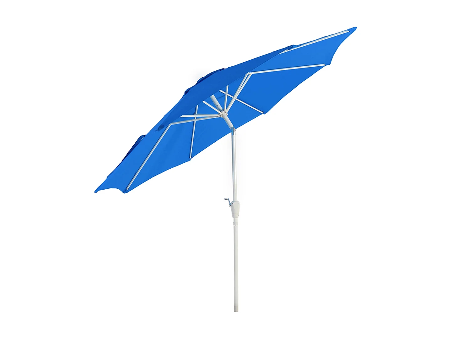 Parasol de jardin Ø aluminium bleue 300 x 300 x 242 cm 04_0003880