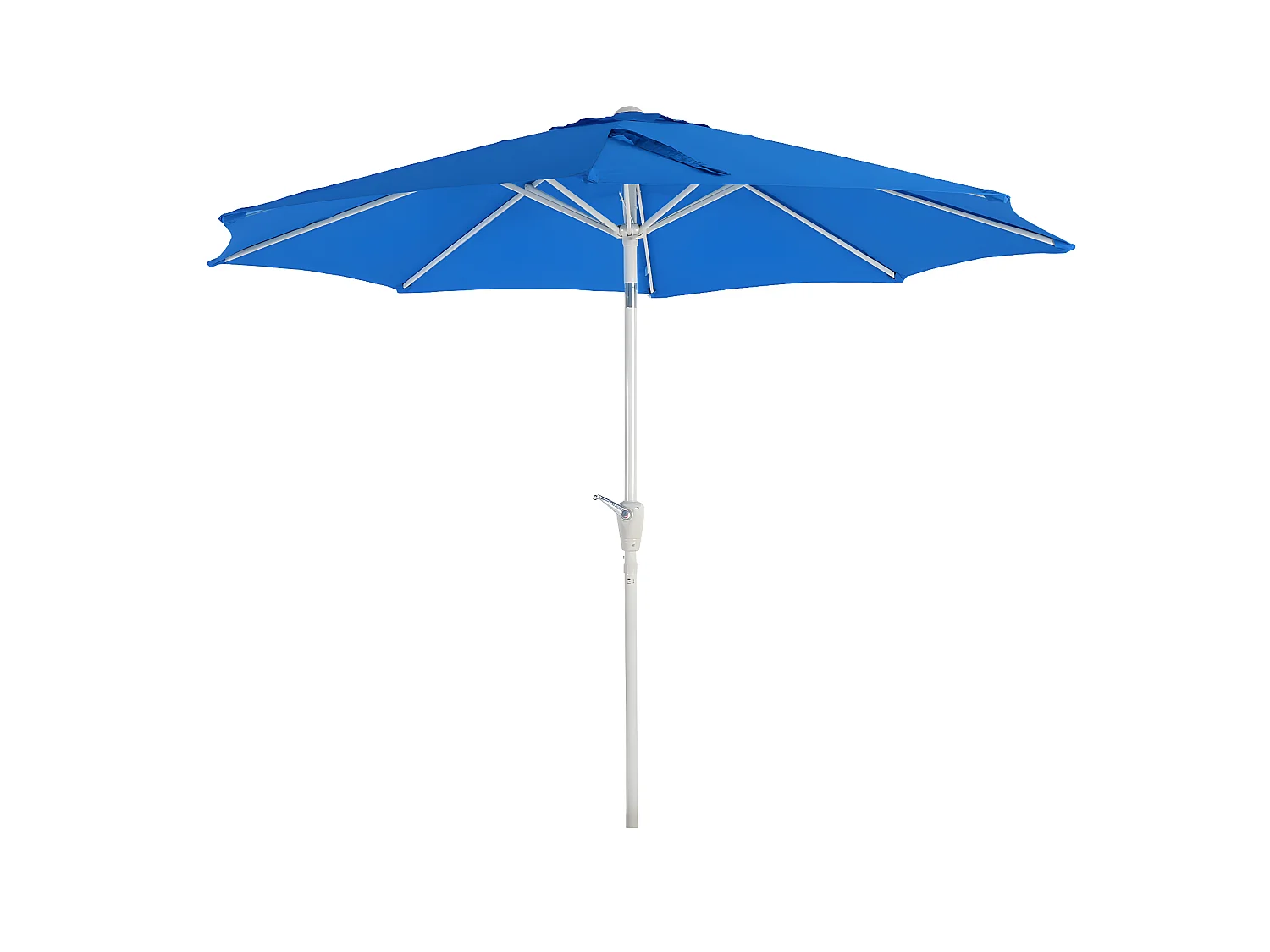 Parasol de jardin Ø aluminium bleue 300 x 300 x 242 cm 04_0003880
