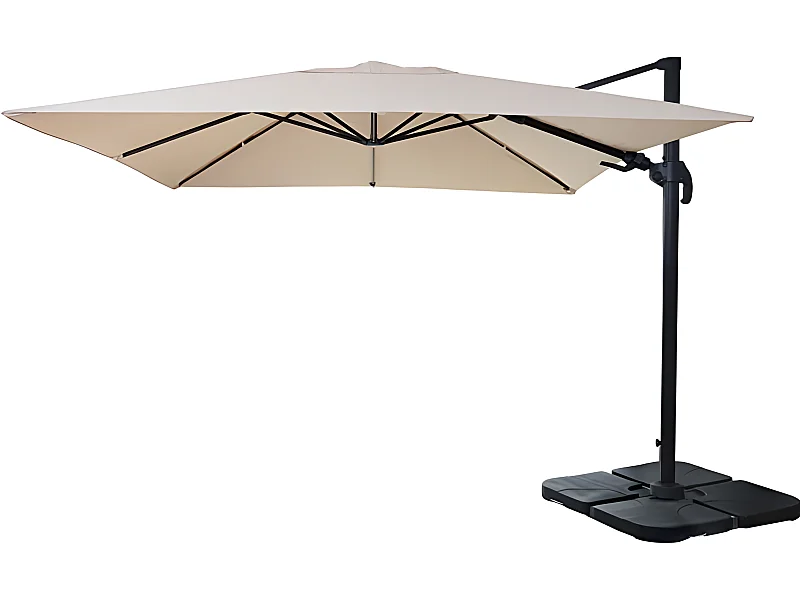 Parasol de restauration 3x3m crème 04_0003293