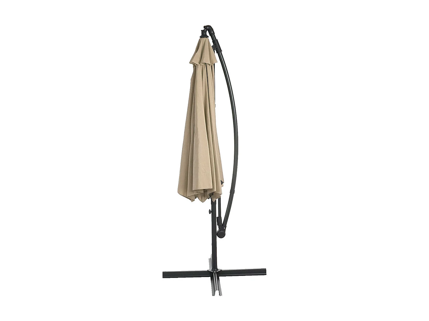 Parasol déporté protection solaire beige 360 x 295 x 235 cm 04_0000947
