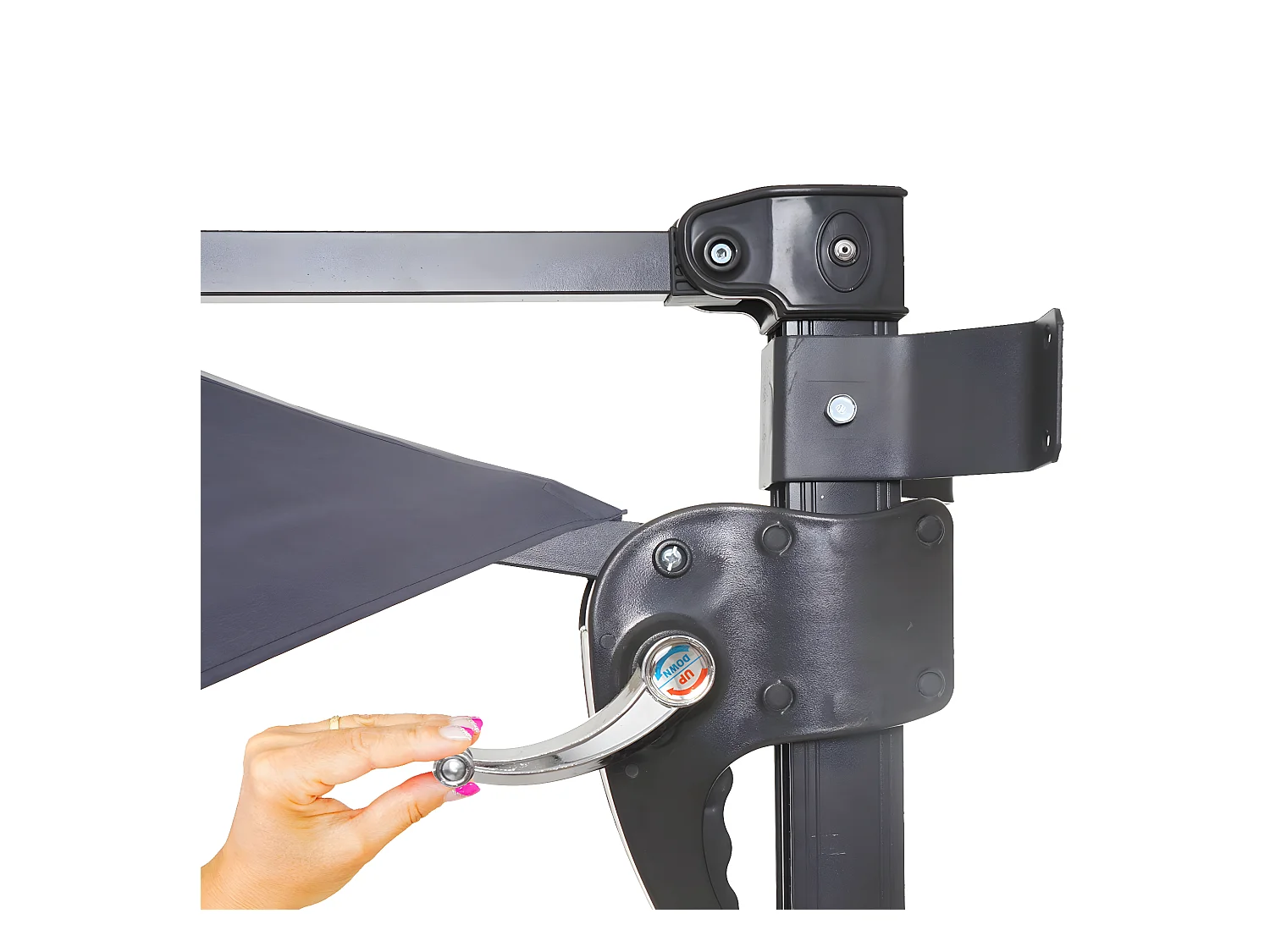 Parasol mural pour balcon grise 300 x 280 x 163 cm 04_0005636