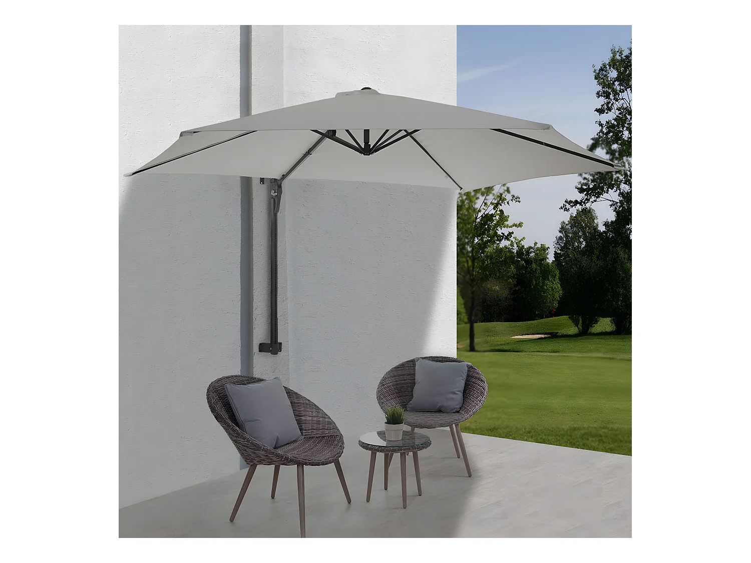 Parasol mural pour balcon 300 x 280 x 163 cm 04_0005639
