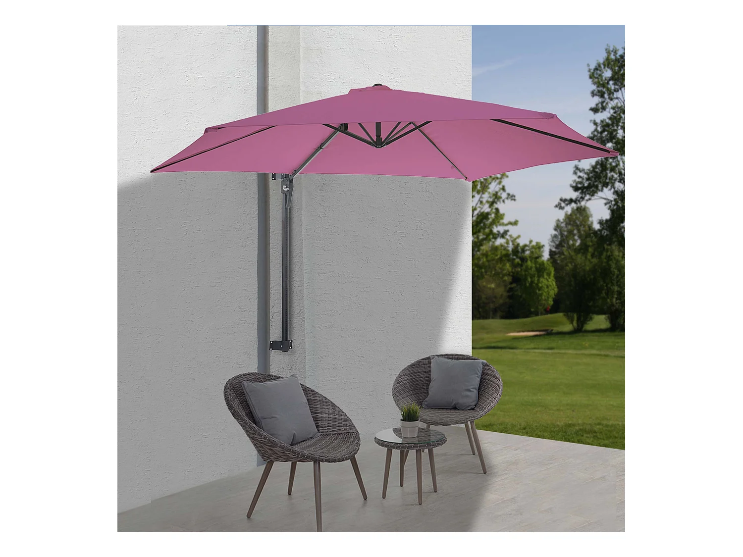 Parasol mural pour balcon 300 x 280 x 163 cm 04_0005638