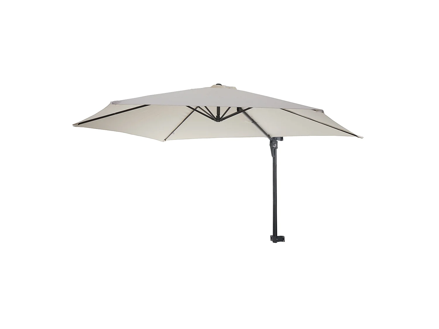 Parasol mural pour balcon crème 300 x 280 x 163 cm 04_0005634