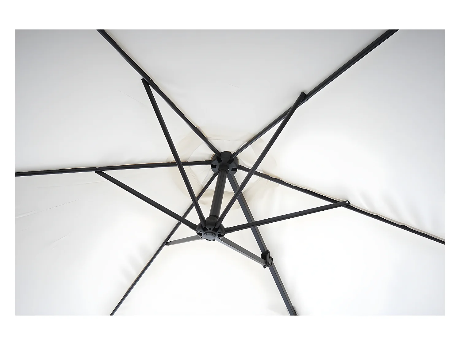 Parasol mural pour balcon crème 300 x 280 x 163 cm 04_0005634