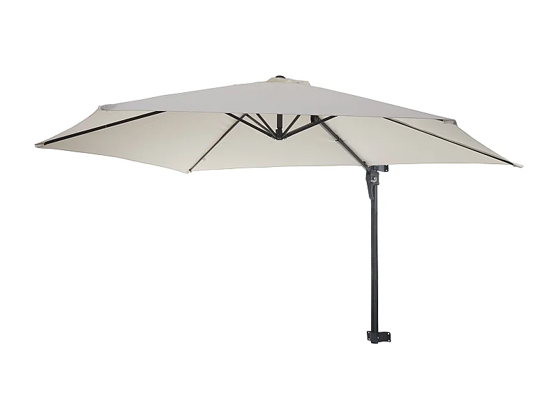 Parasol mural pour balcon crème 300 x 280 x 163 cm 04_0005634