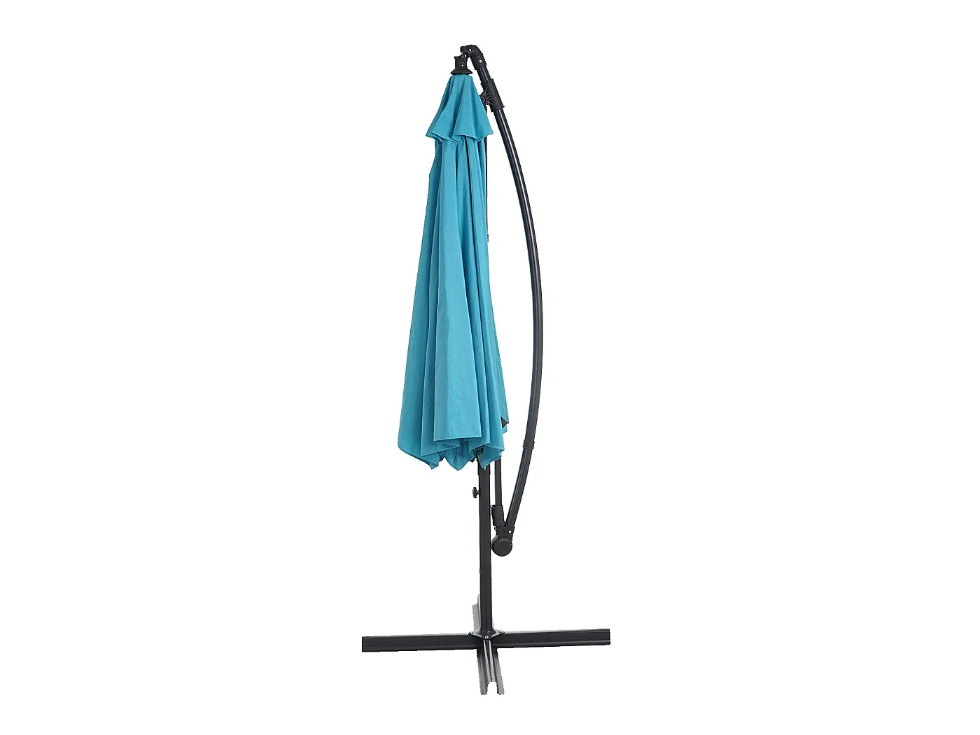 Parasol déporté protection solaire bleue 360 x 295 x 255 cm 04_0000949