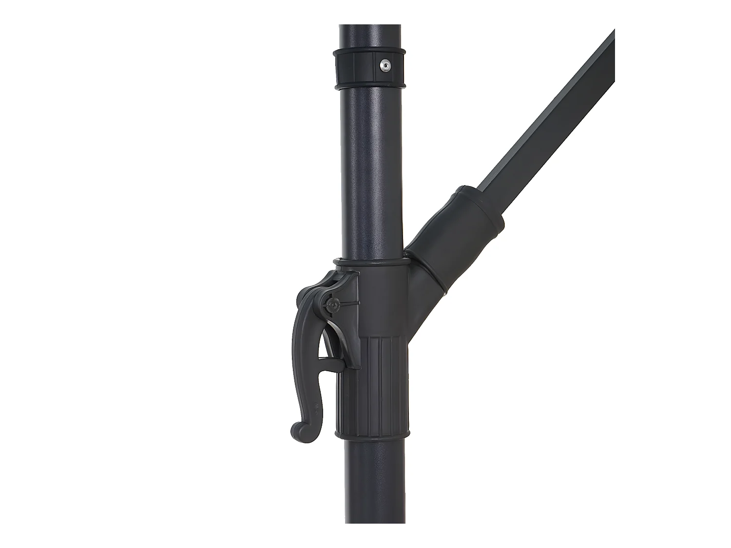 Parasol déporté protection solaire bleue 360 x 295 x 255 cm 04_0000949