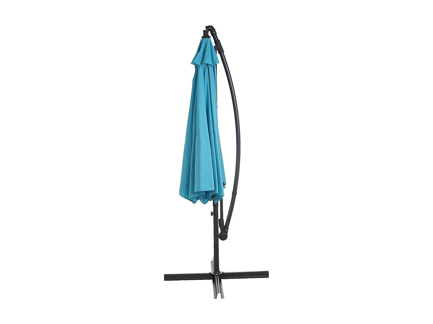 Parasol déporté protection solaire bleue 360 x 295 x 255 cm 04_0000949