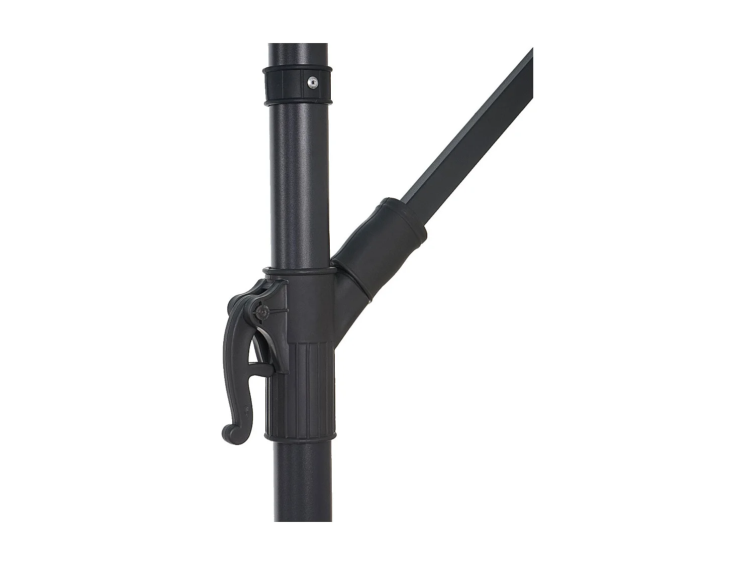 Parasol déporté protection solaire bleue 360 x 295 x 255 cm 04_0000949