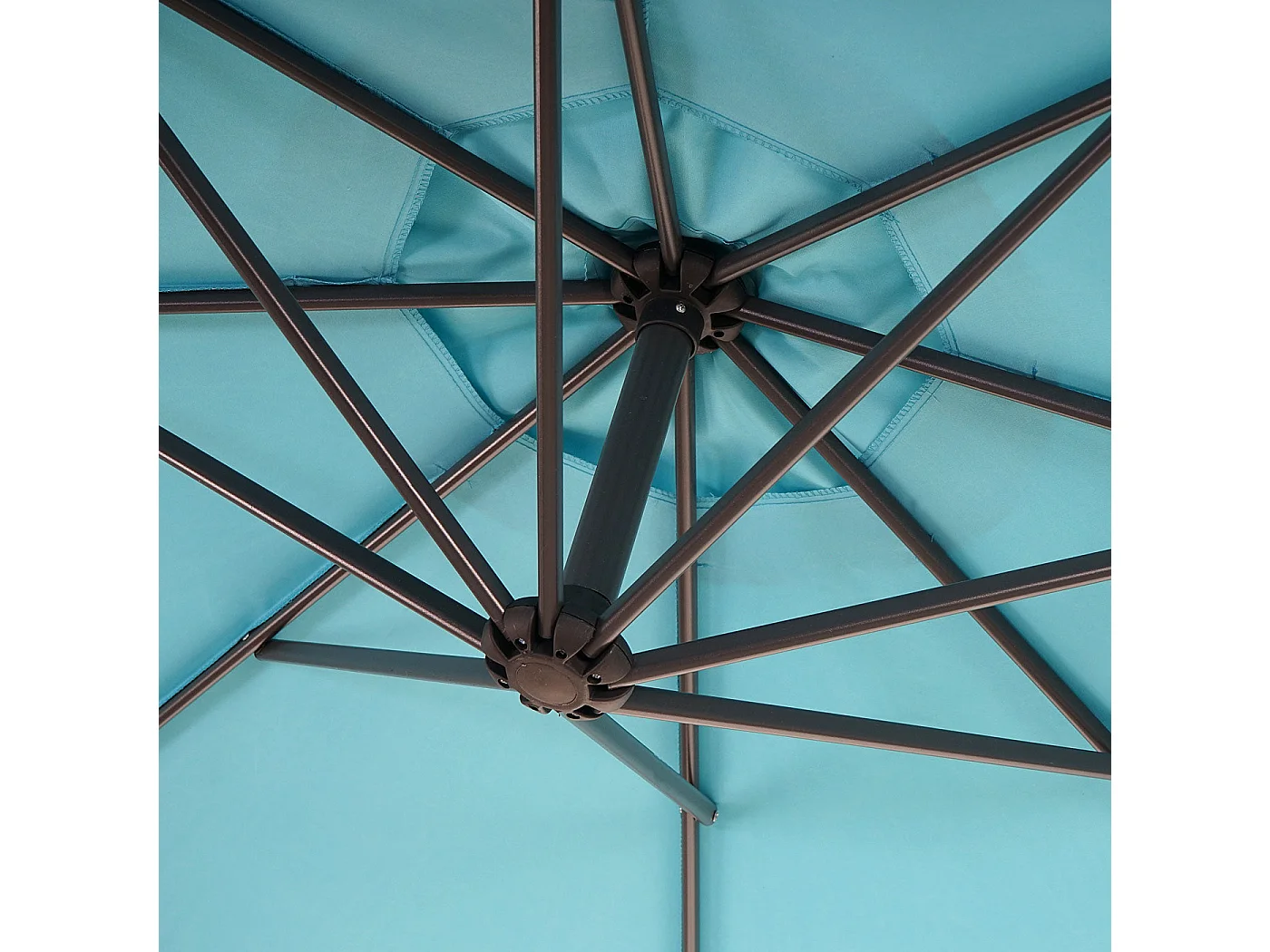 Parasol déporté protection solaire bleue 360 x 295 x 255 cm 04_0000949