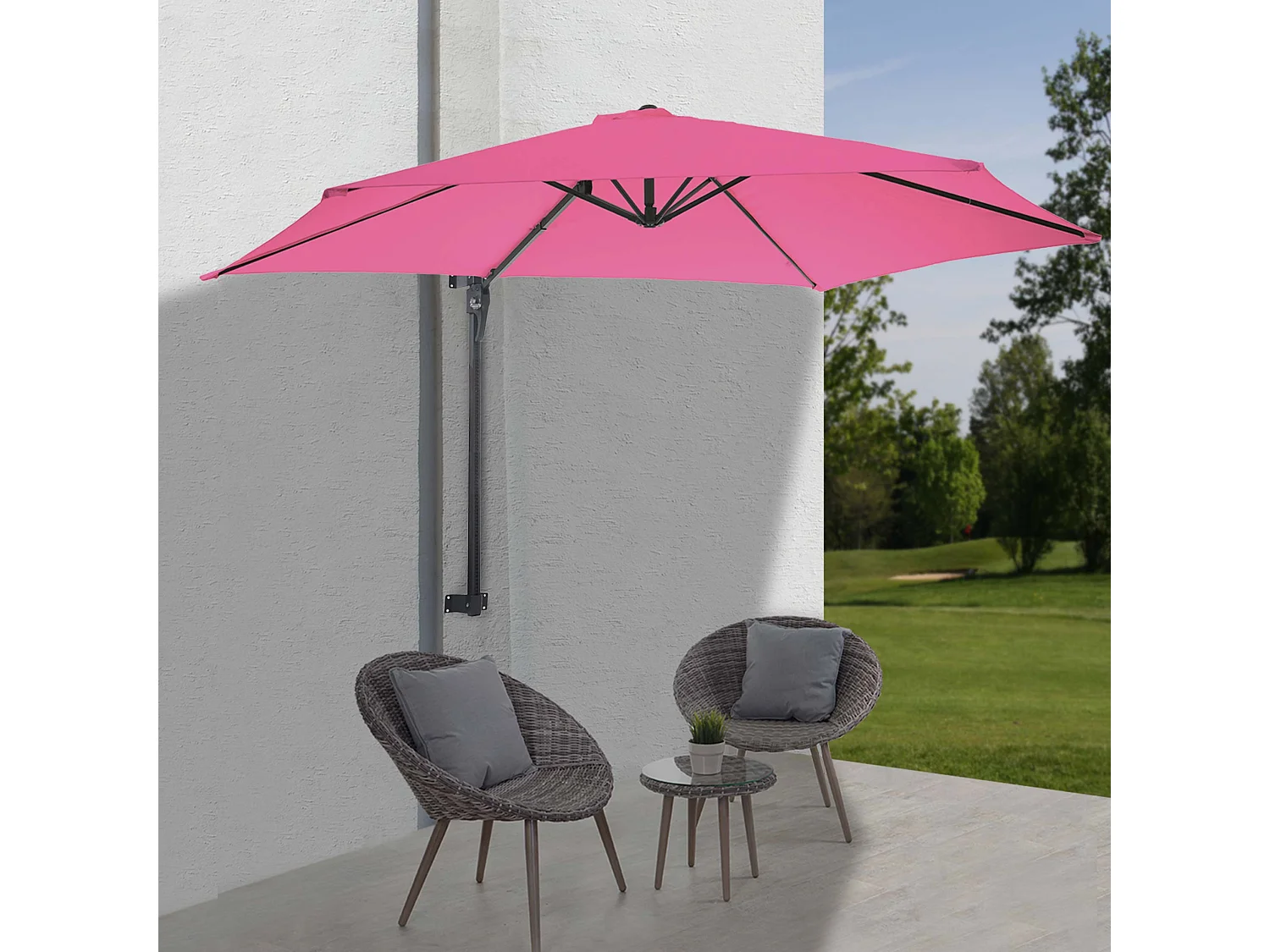 Parasol mural pour balcon 300 x 280 x 163 cm 04_0005637