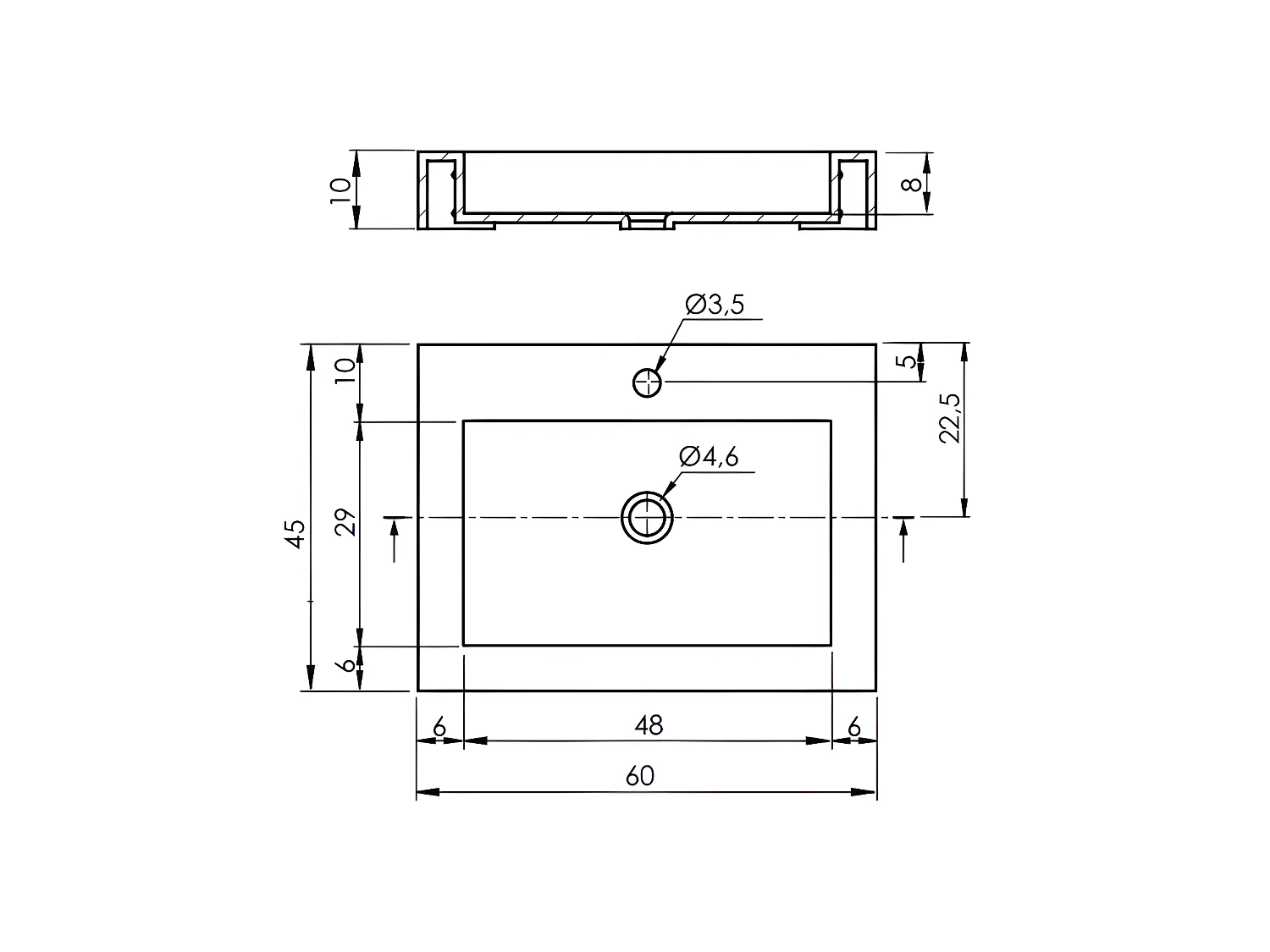 Waschbecken hängend - Solid Surface BRISTOL
