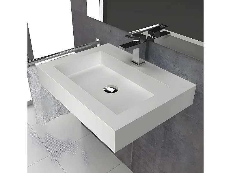 Waschbecken hängend - Solid Surface BRISTOL