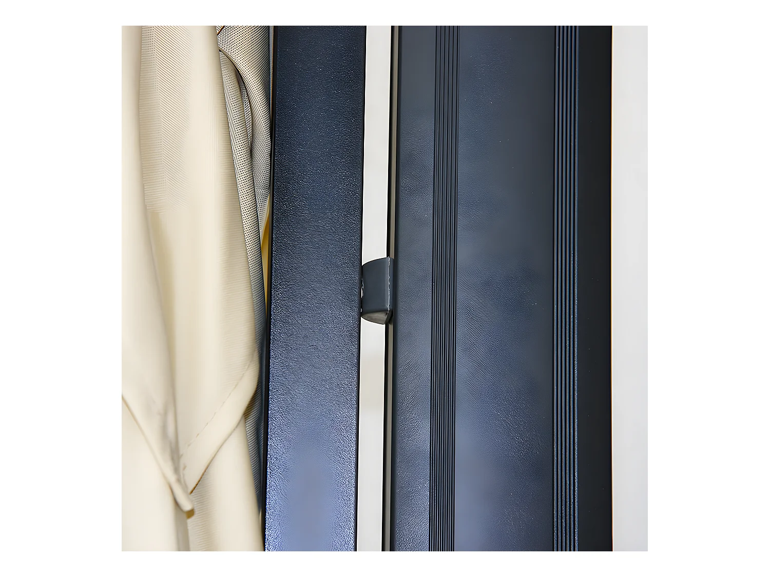 Parasol professionnel restaurant pour aluminium crème 04_0003477