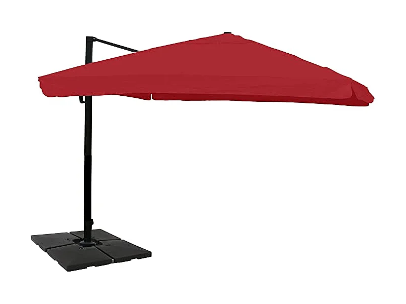 Parasol de restauration 3x4m aluminium bordeaux 04_0003533