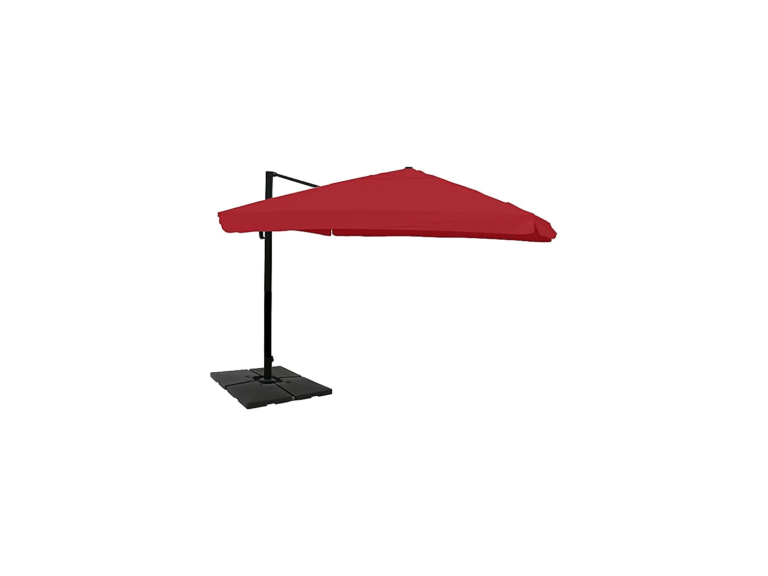 Parasol de restauration 3x4m aluminium bordeaux 04_0003533