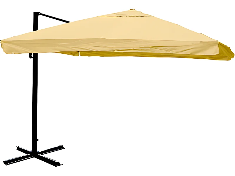 Parasol de restauration 3x4m aluminium crème 04_0003504