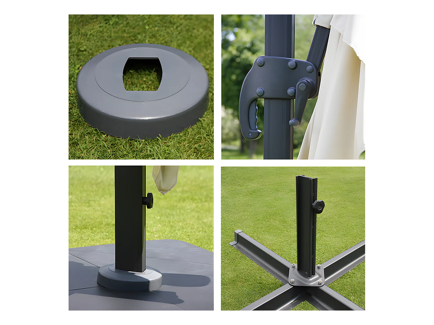 Parasol professionnel restaurant pour crème 04_0003987