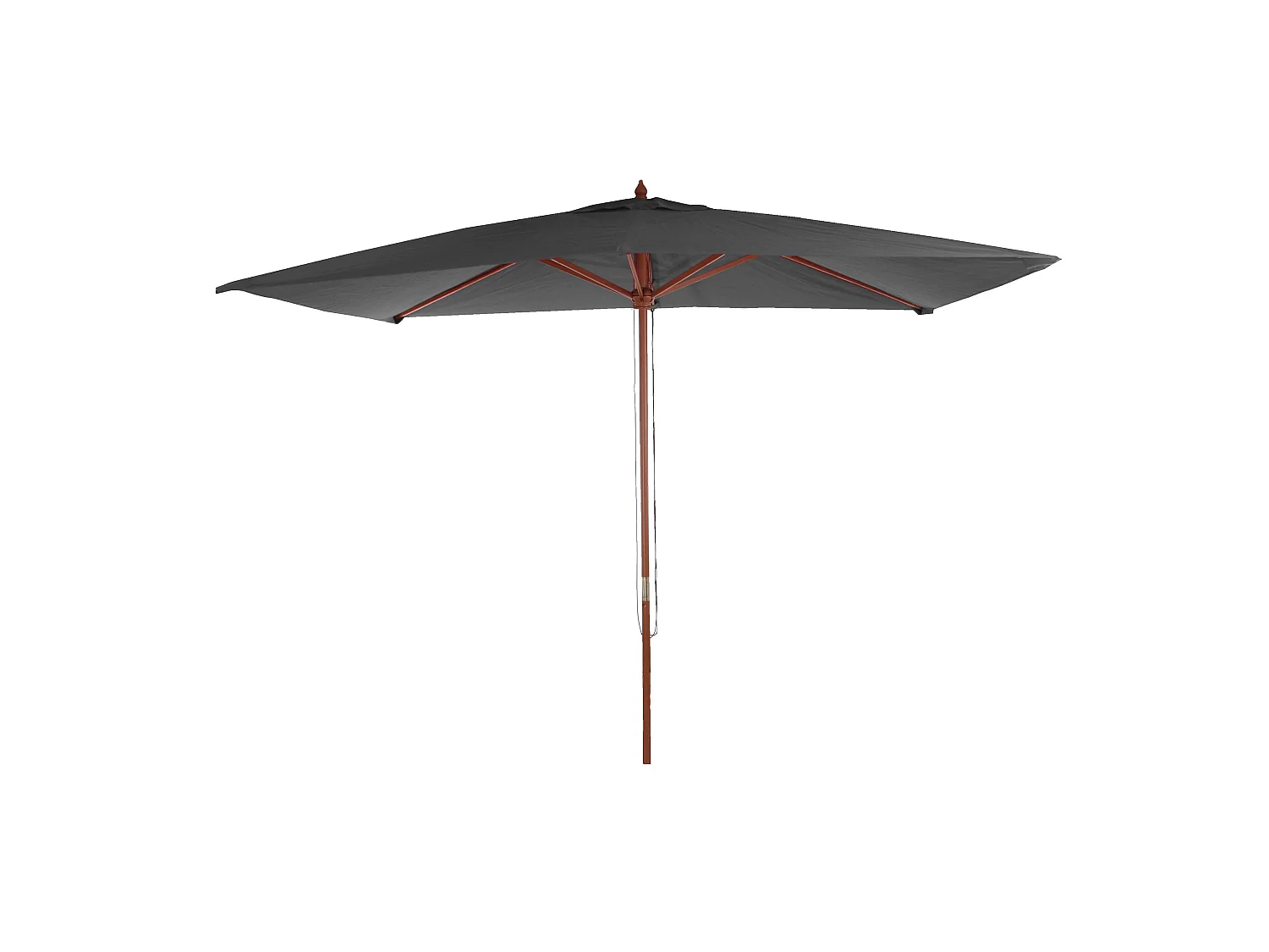 Parasol de jardin 2x3m bois marron 04_0003818