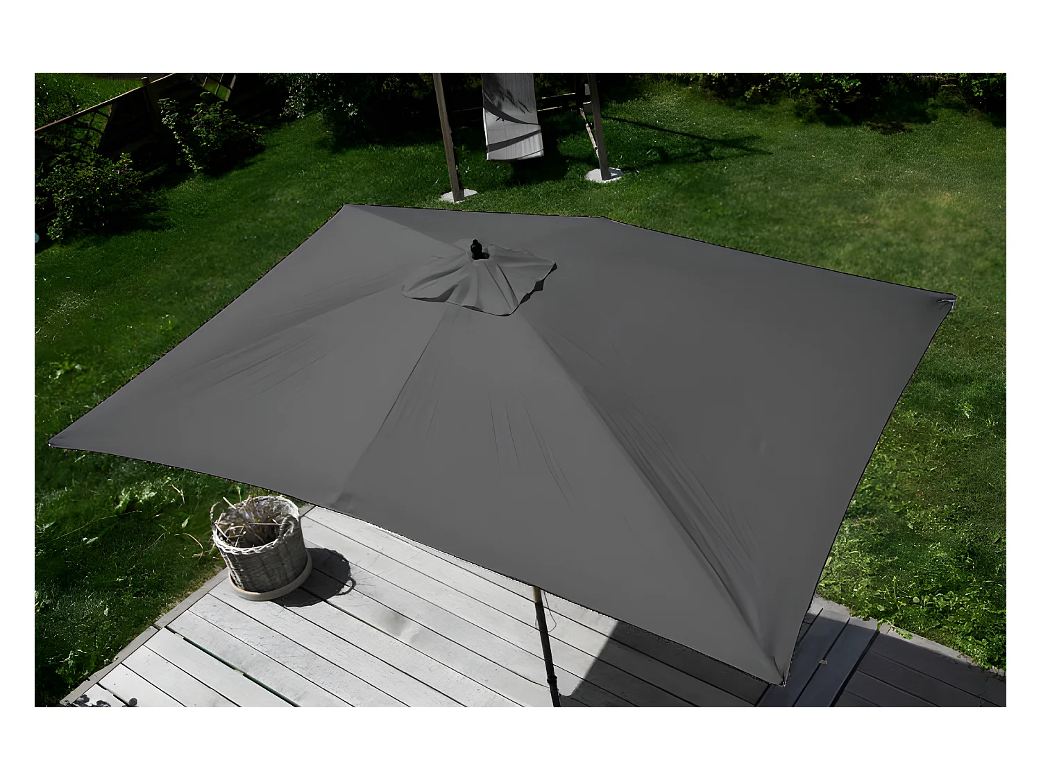 Parasol de jardin 2x3m bois marron 04_0003818