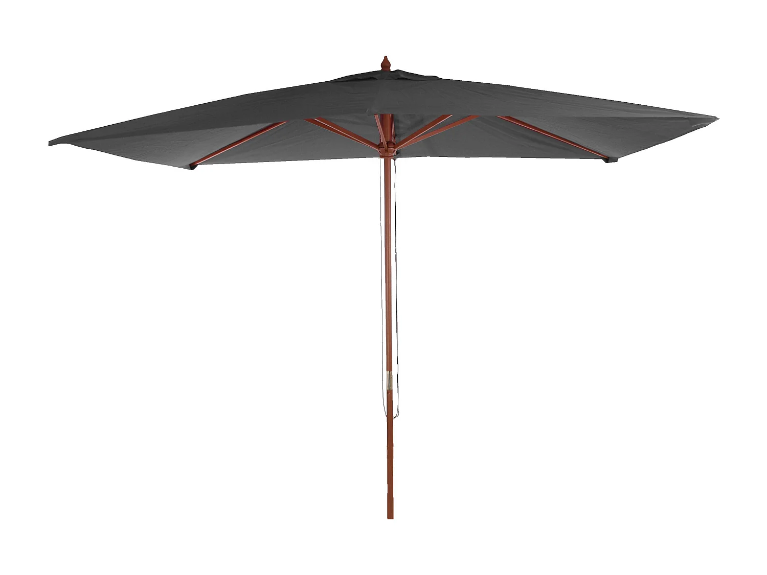 Parasol de jardin 2x3m bois marron 04_0003818