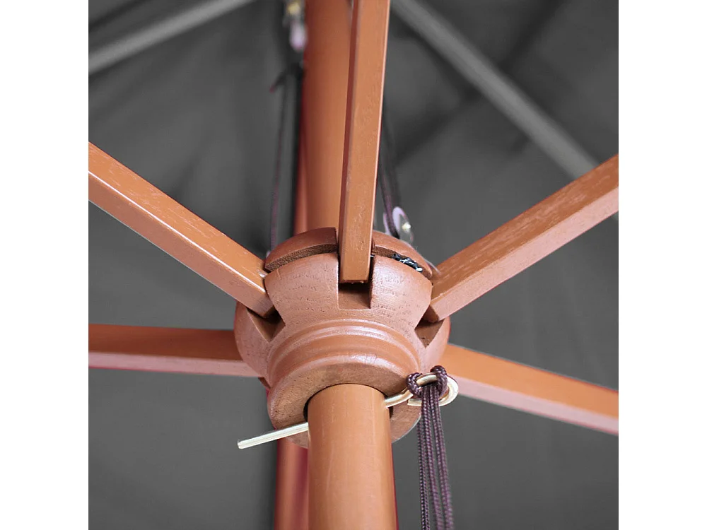 Parasol de jardin 2x3m bois marron 04_0003818