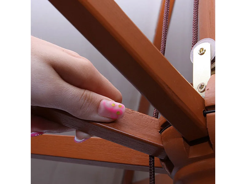 Parasol de jardin 2x3m bois marron 04_0003818