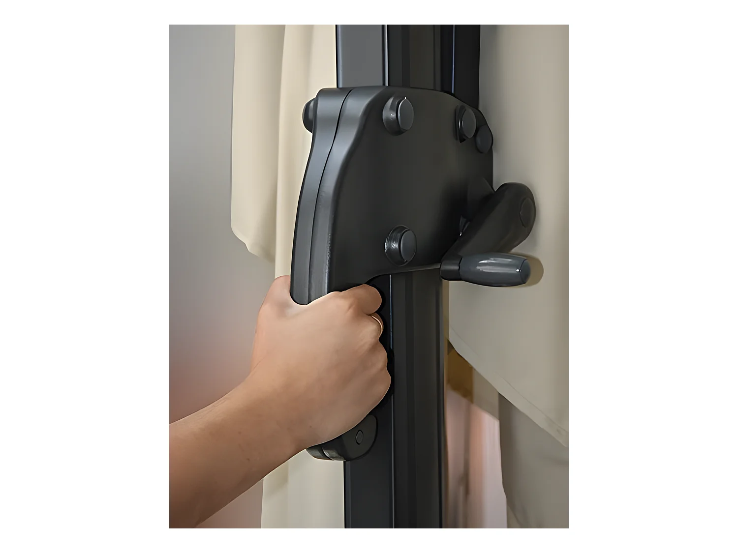 Parasol de restauration 3x3m aluminium 04_0003325