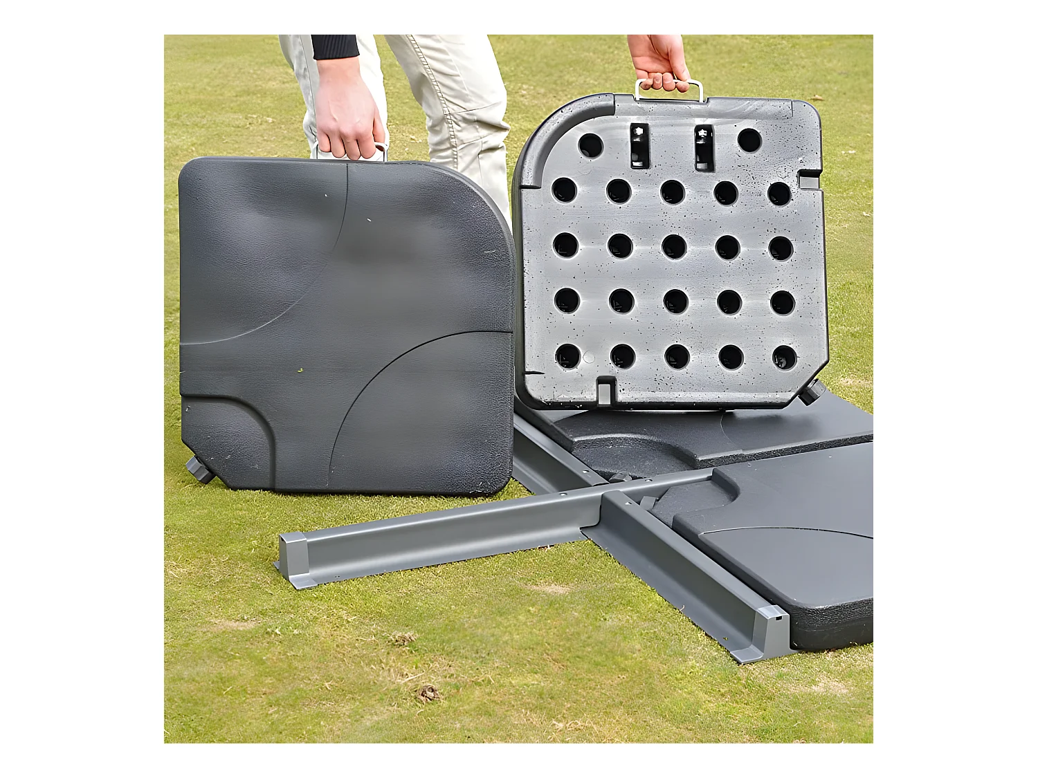 Parasol de restauration 3x3m aluminium 04_0003325