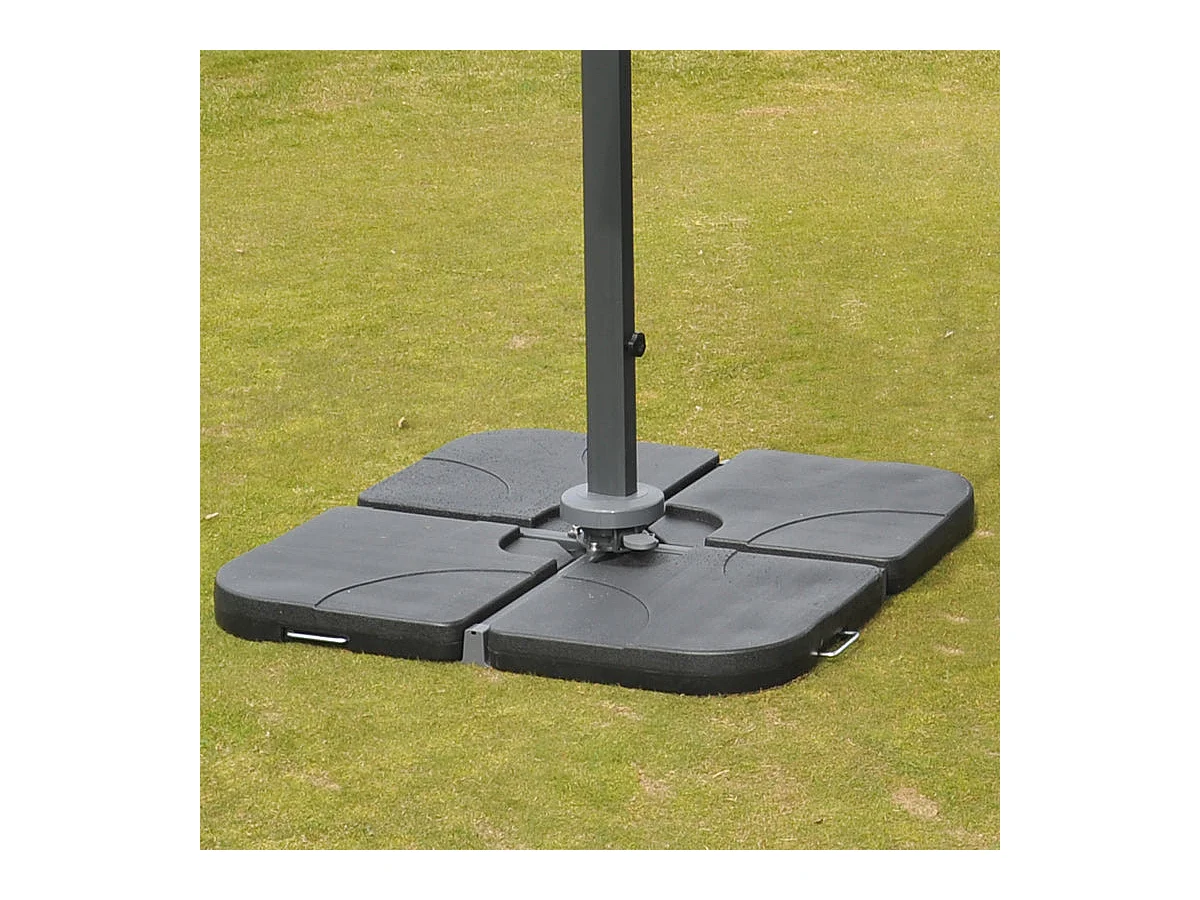 Parasol professionnel restaurant aluminium crème 04_0003981