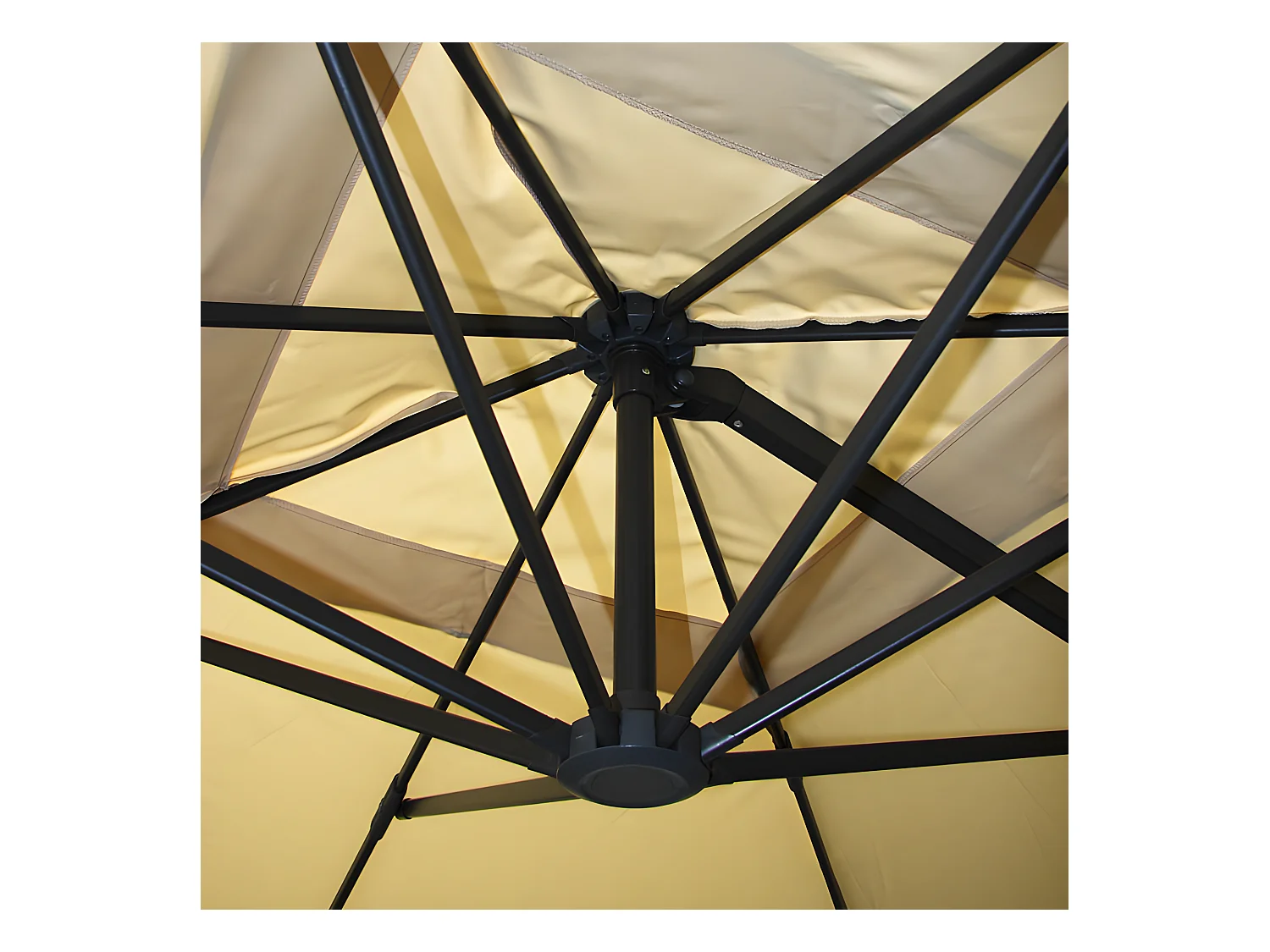 Parasol professionnel restaurant pour aluminium crème 04_0003997