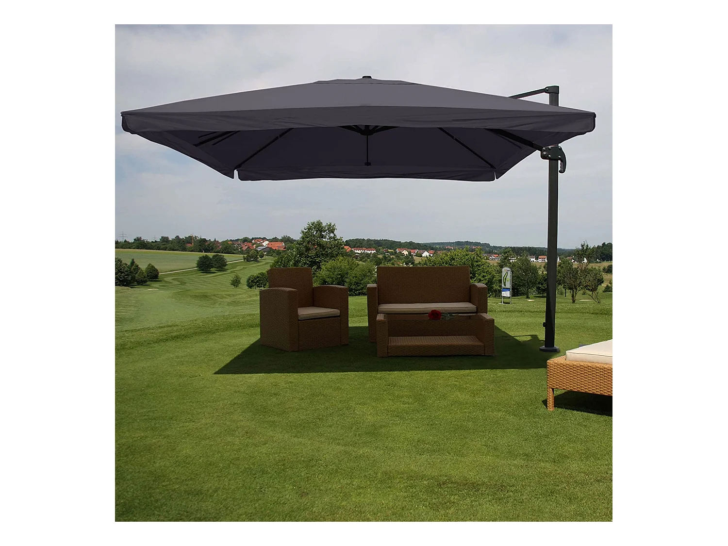 Parasol de restauration 3x3m aluminium 04_0003326