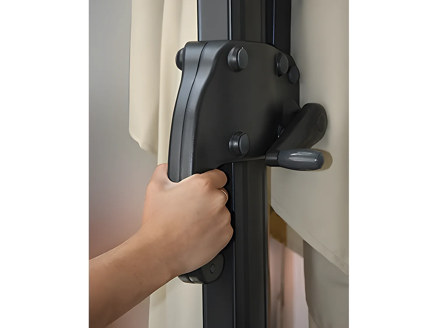 Parasol de restauration 3x3m aluminium 04_0003326