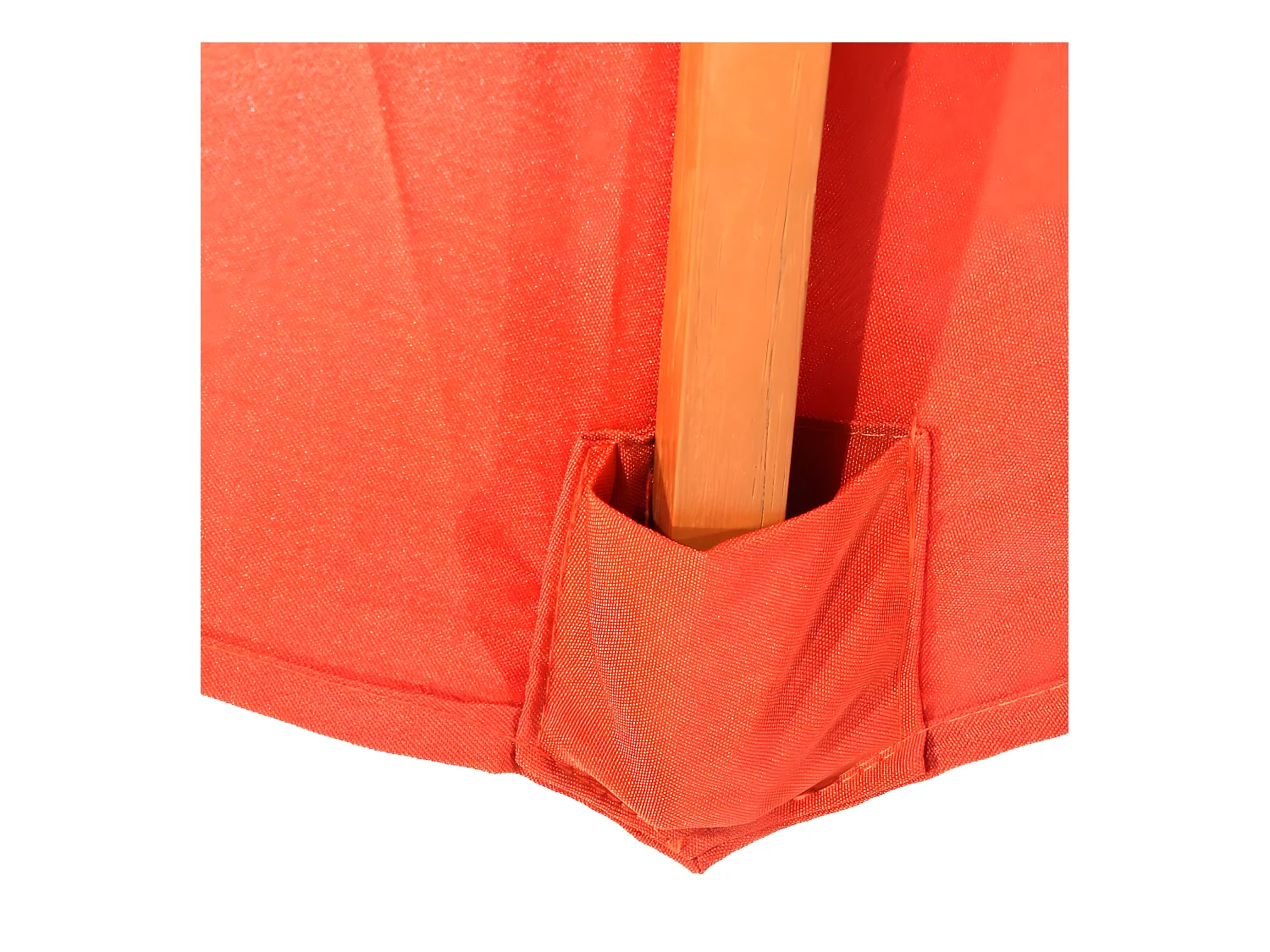 Parasol en bois de bois marron 04_0003807