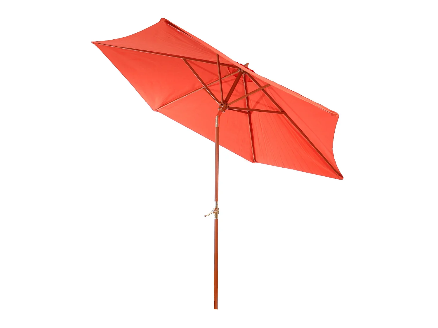 Parasol en bois de bois marron 04_0003807