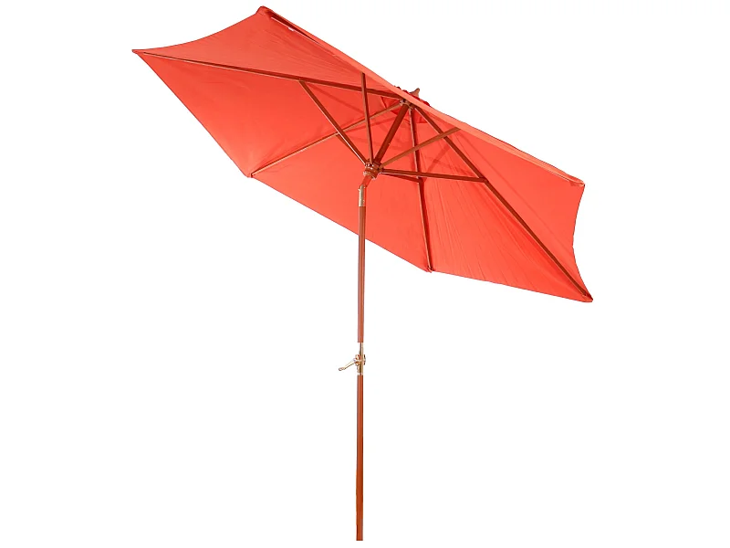 Parasol en bois de bois marron 04_0003807