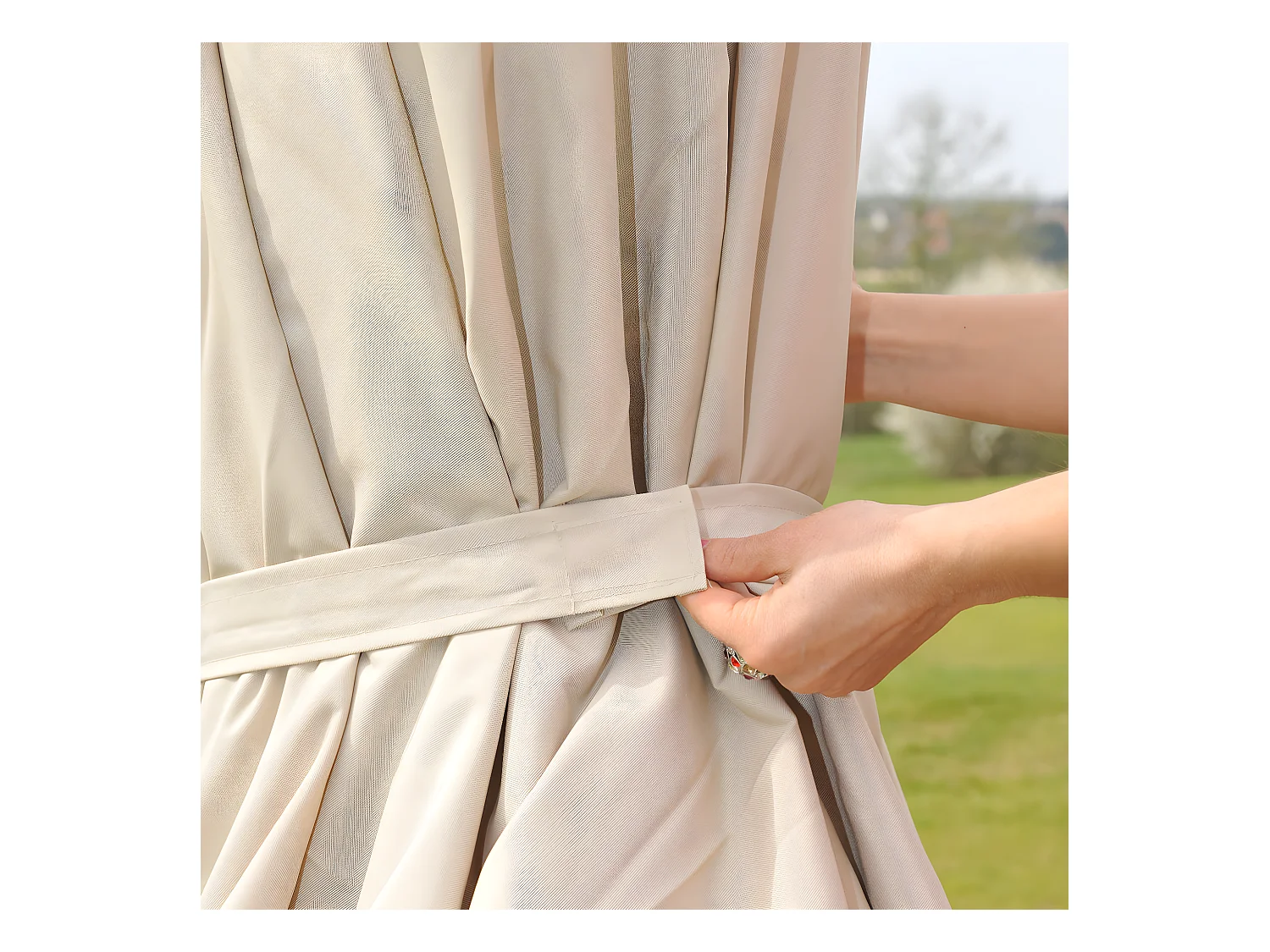 Parasol de jardin extérieur 500 x 500 x 360 cm 04_0003865