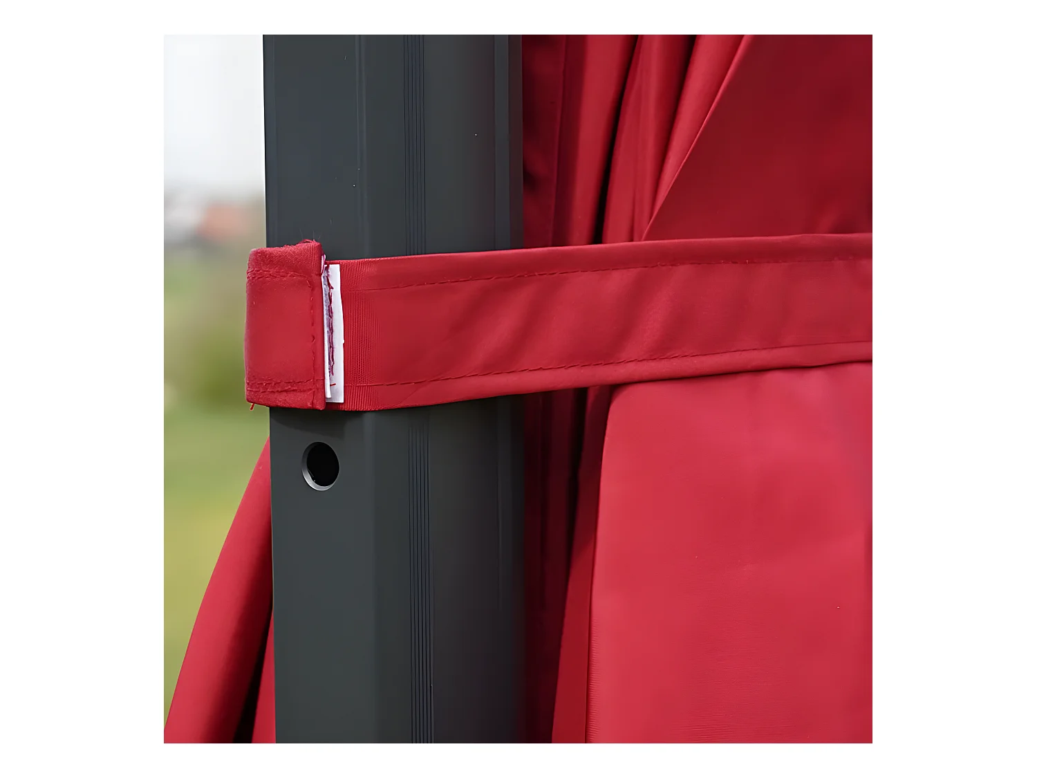 Parasol de restauration 3x4m aluminium bordeaux 04_0003344