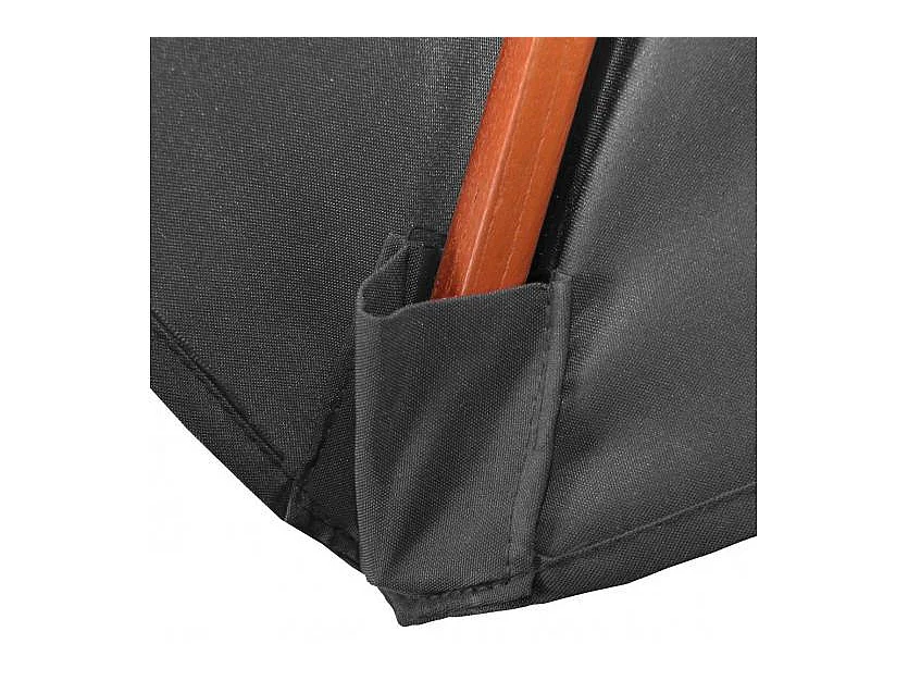 Parasol de jardin Ø bois marron 350 x 350 x 262 cm 04_0003821