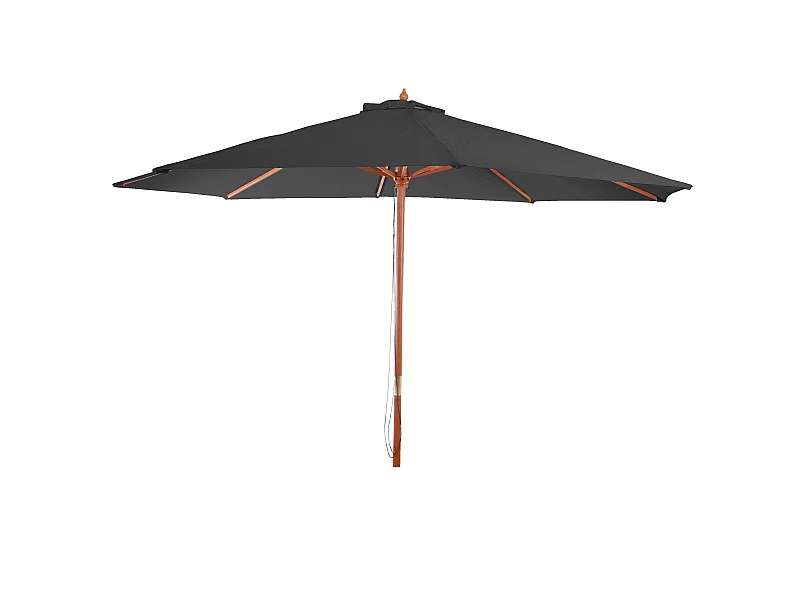 Parasol de jardin Ø bois marron 350 x 350 x 262 cm 04_0003821