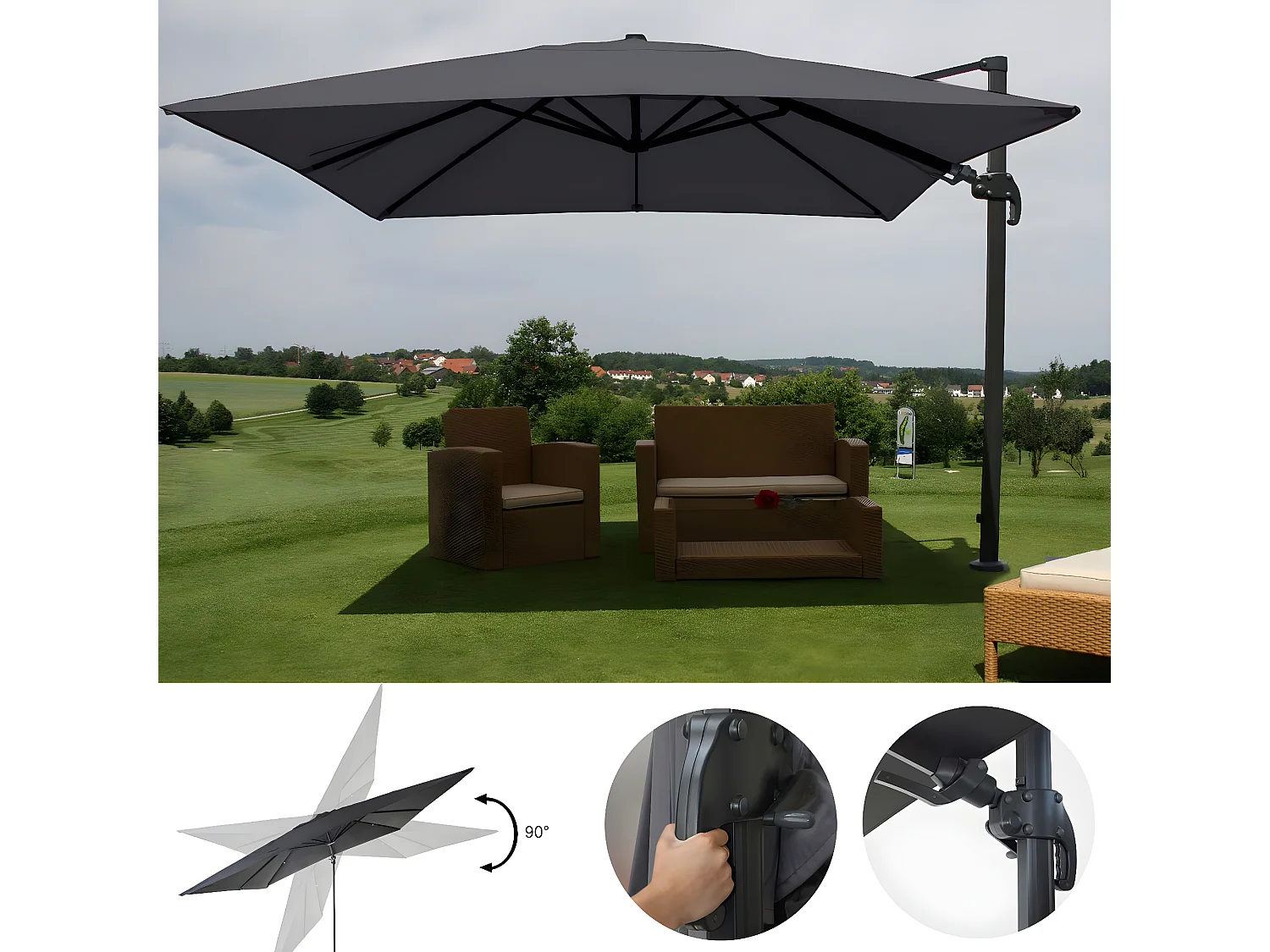 Parasol professionnel restaurant pour 04_0003291