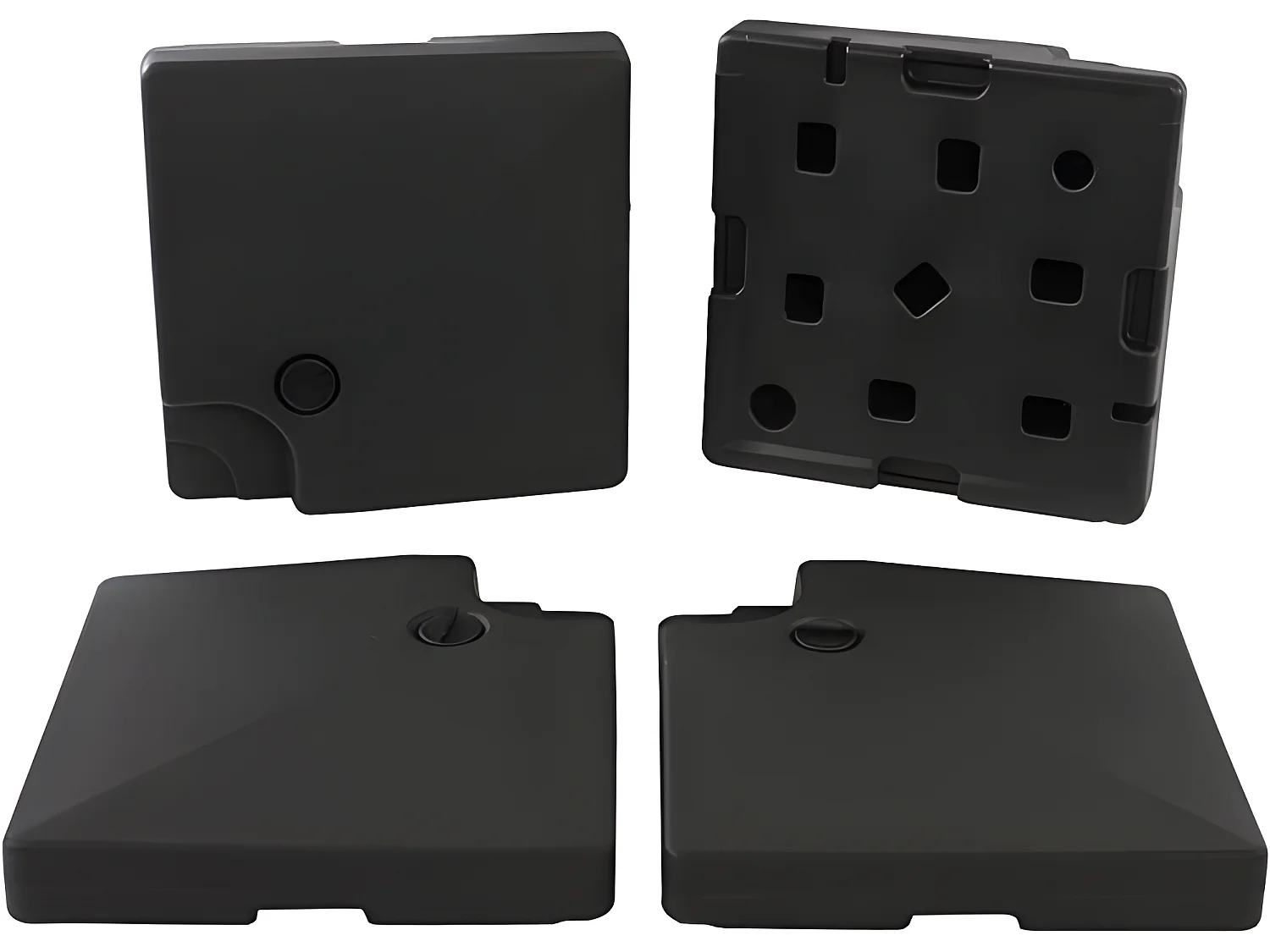 Parasol de restauration 3x4m aluminium bordeaux 04_0003536