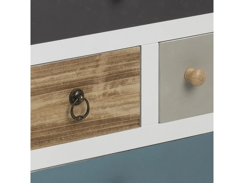 Nachtkastje 4 laden multicolor DRAWER Scandinavisch Modern