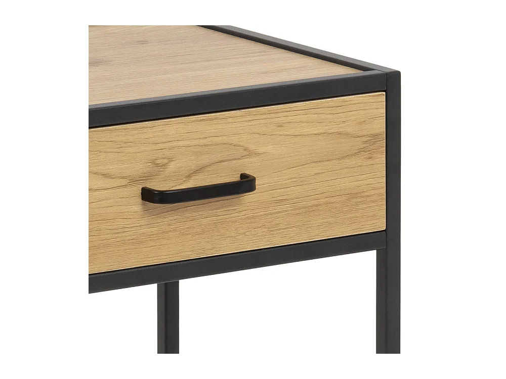 Mesa de cabeceira industrial em madeira e metal FACTORY